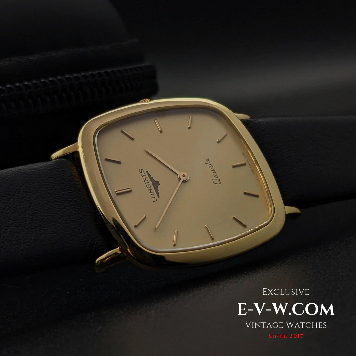 Longines Square 18k Solid Gold Quartz