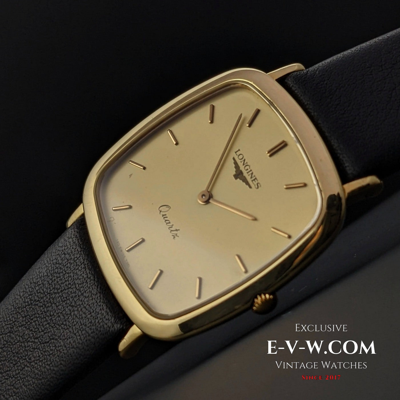 Longines Square 18k Solid Gold Quartz