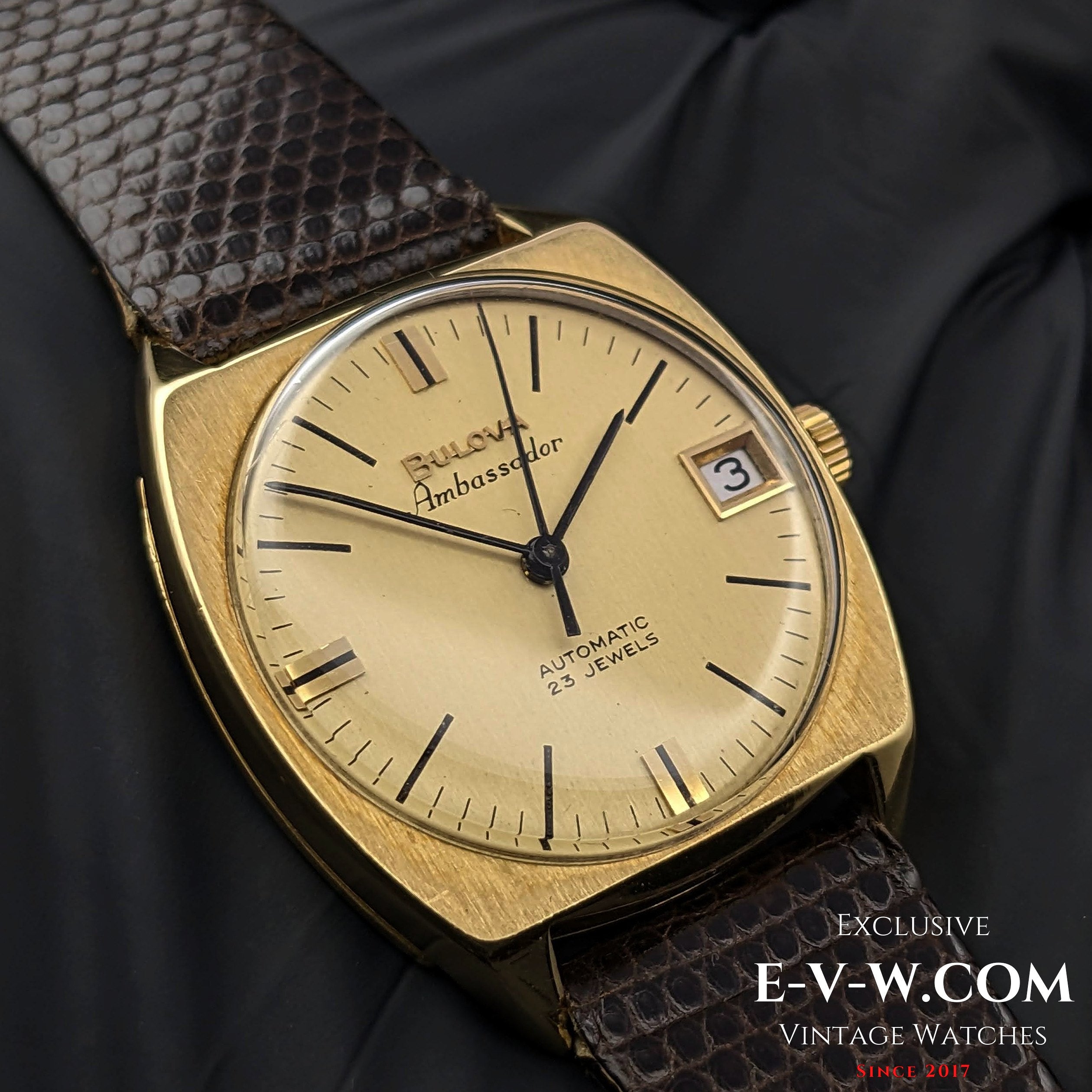 Bulova ambassador gold watch sale