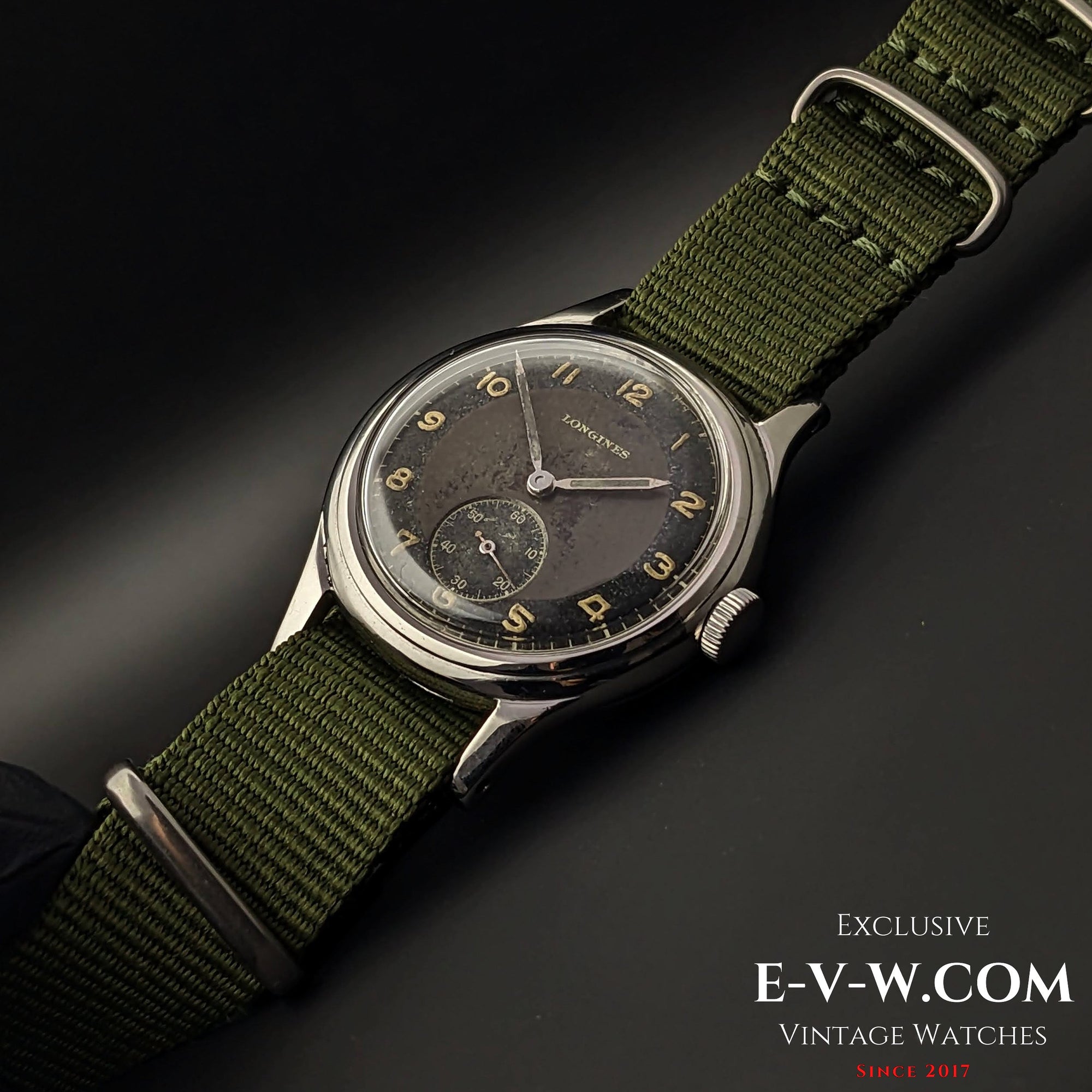 Reloj Longines WWII Bull's Eye Vintage 1944 Type como calibre 23.M de la RAF / Archivos Longines