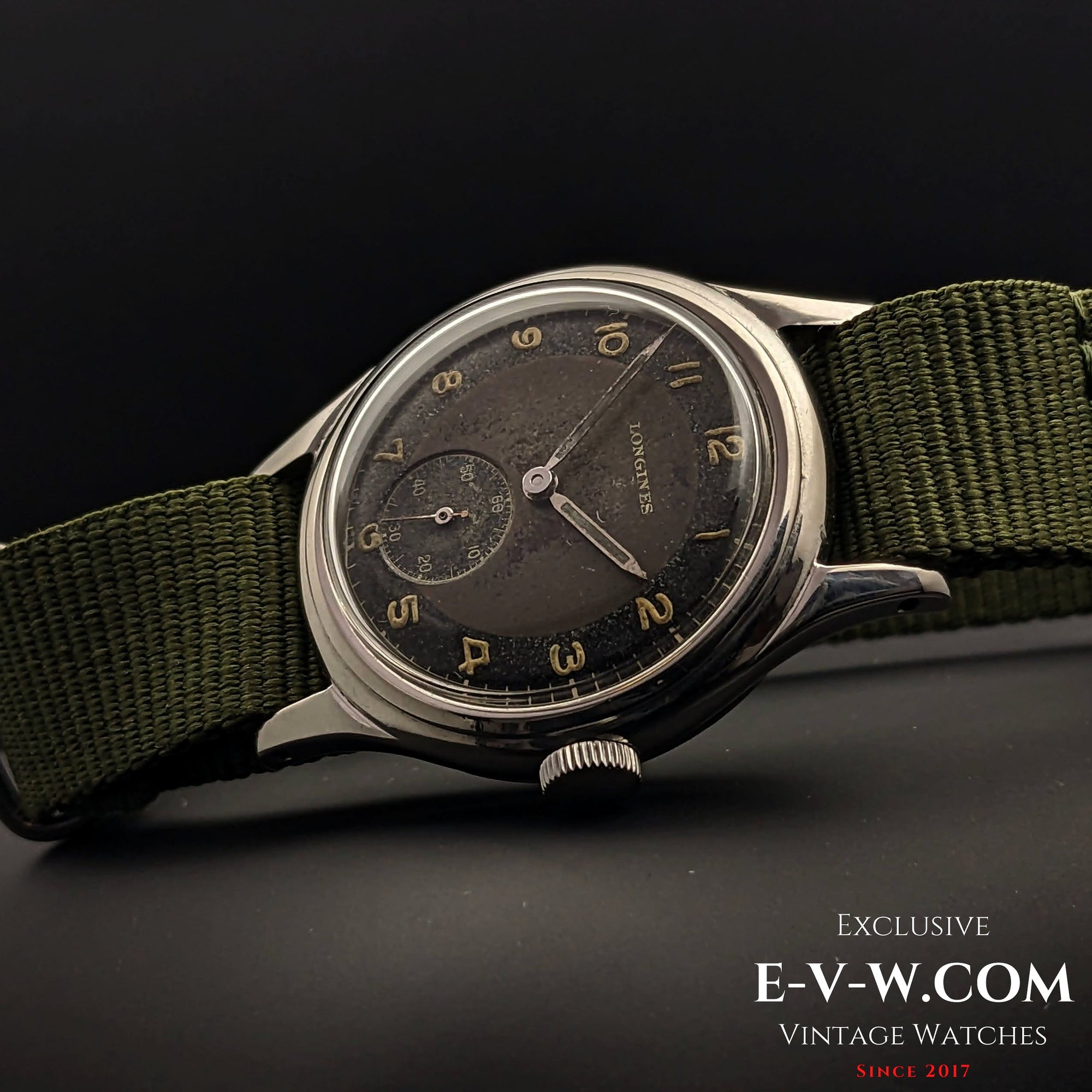 Reloj Longines WWII Bull's Eye Vintage 1944 Type como calibre 23.M de la RAF / Archivos Longines