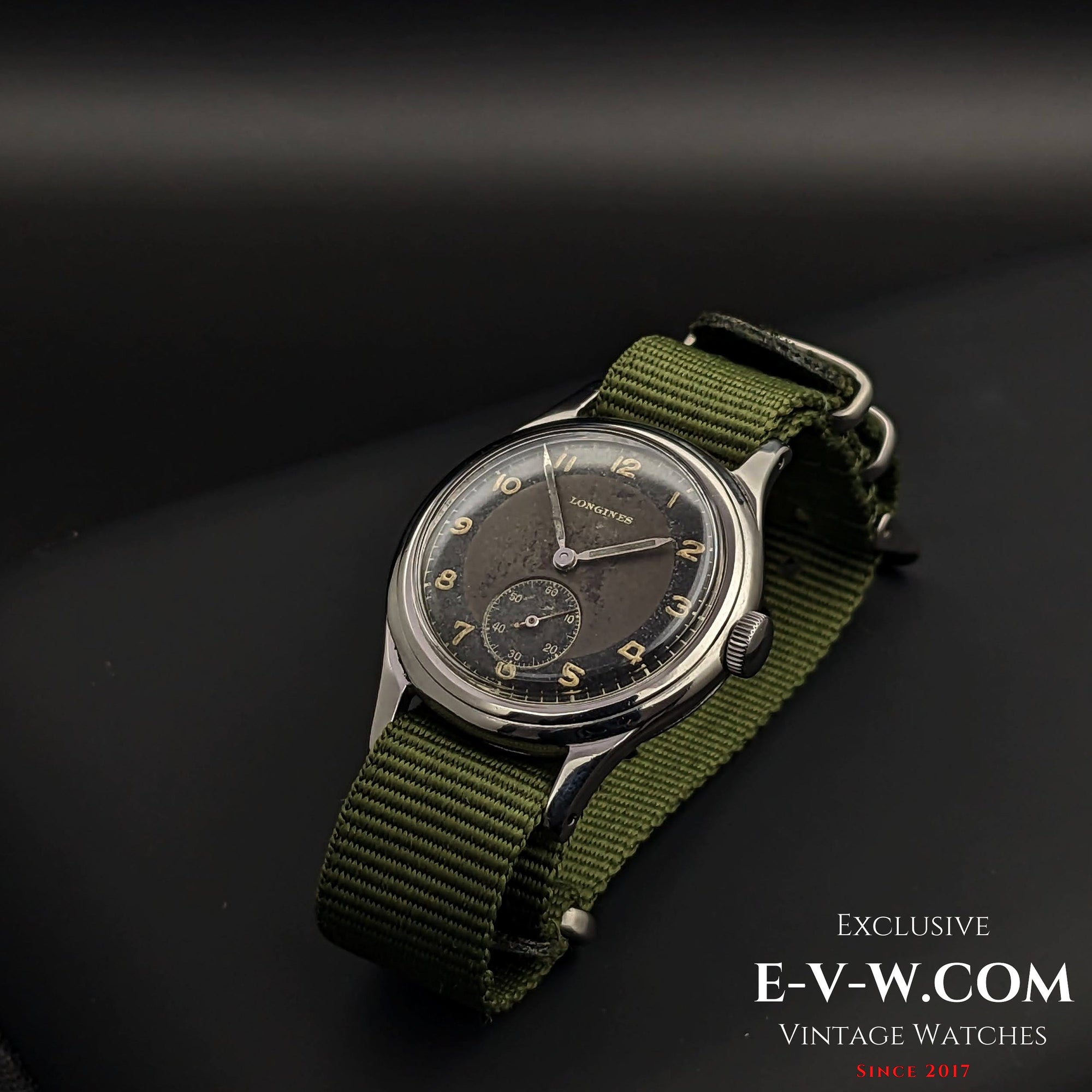 Reloj Longines WWII Bull's Eye Vintage 1944 Type como calibre 23.M de la RAF / Archivos Longines