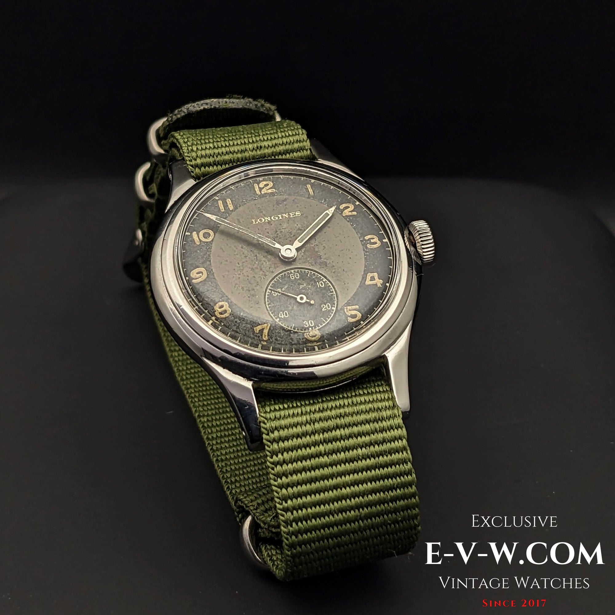 Reloj Longines WWII Bull's Eye Vintage 1944 Type como calibre 23.M de la RAF / Archivos Longines