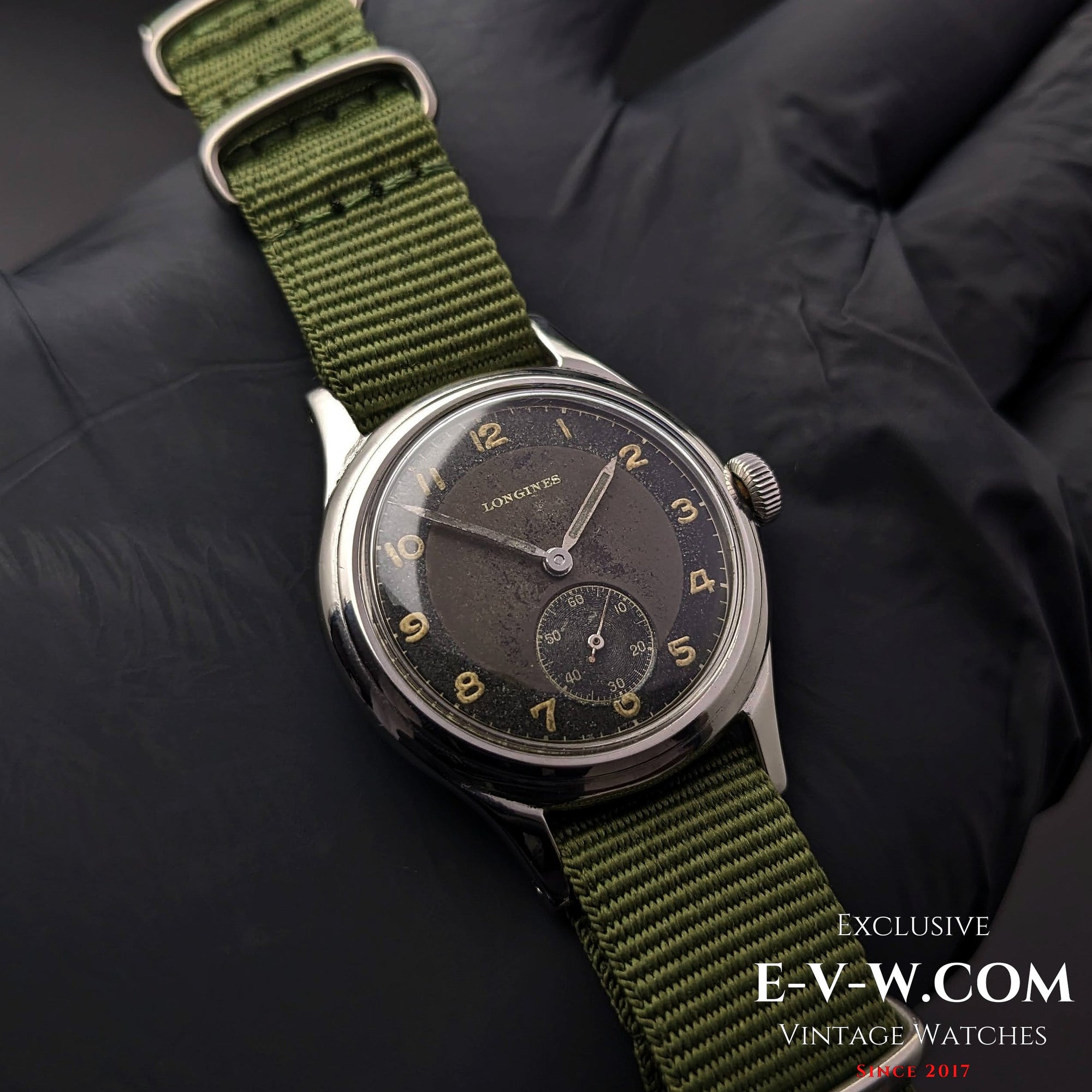 Reloj Longines WWII Bull's Eye Vintage 1944 Type como calibre 23.M de la RAF / Archivos Longines