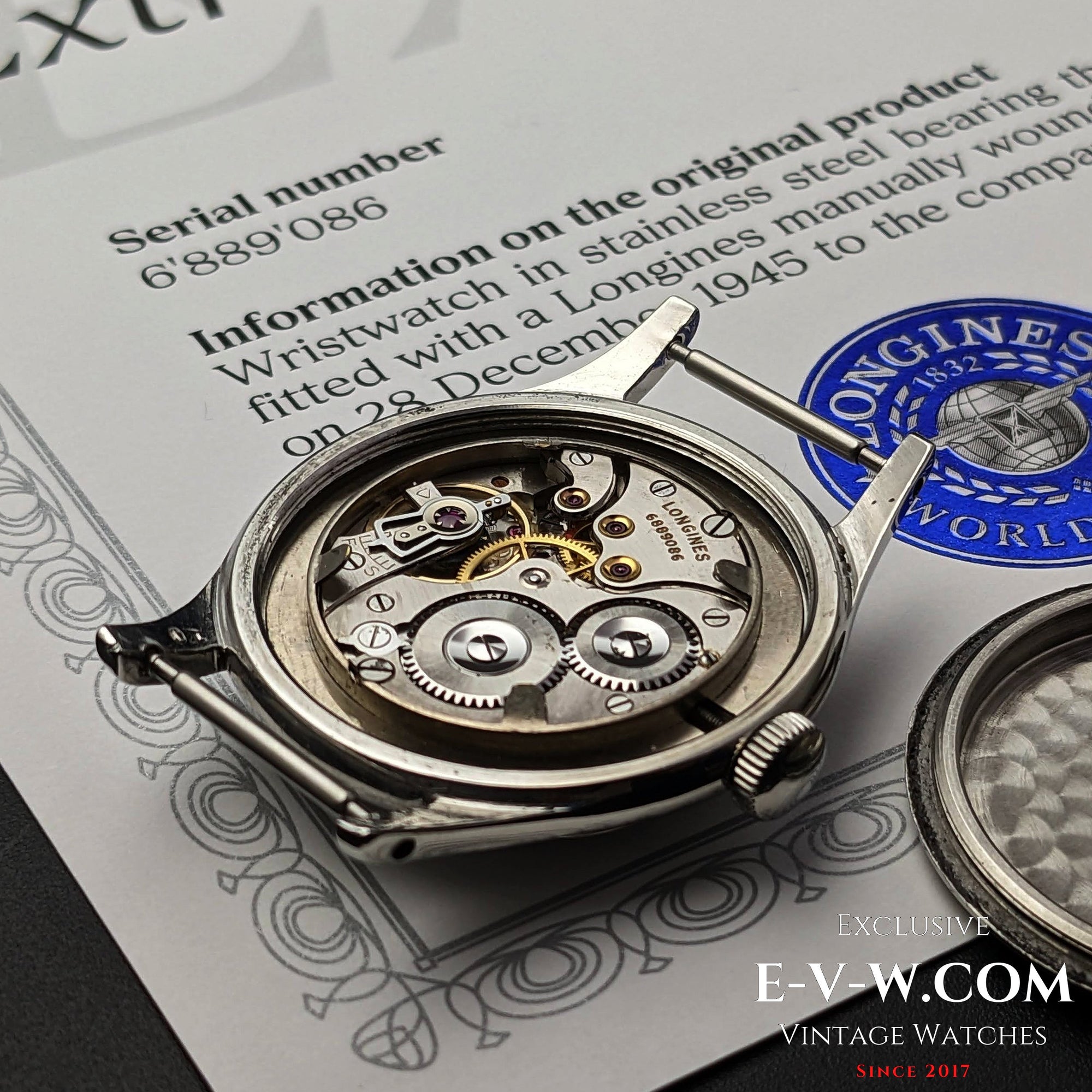 Reloj Longines WWII Bull's Eye Vintage 1944 Type como calibre 23.M de la RAF / Archivos Longines