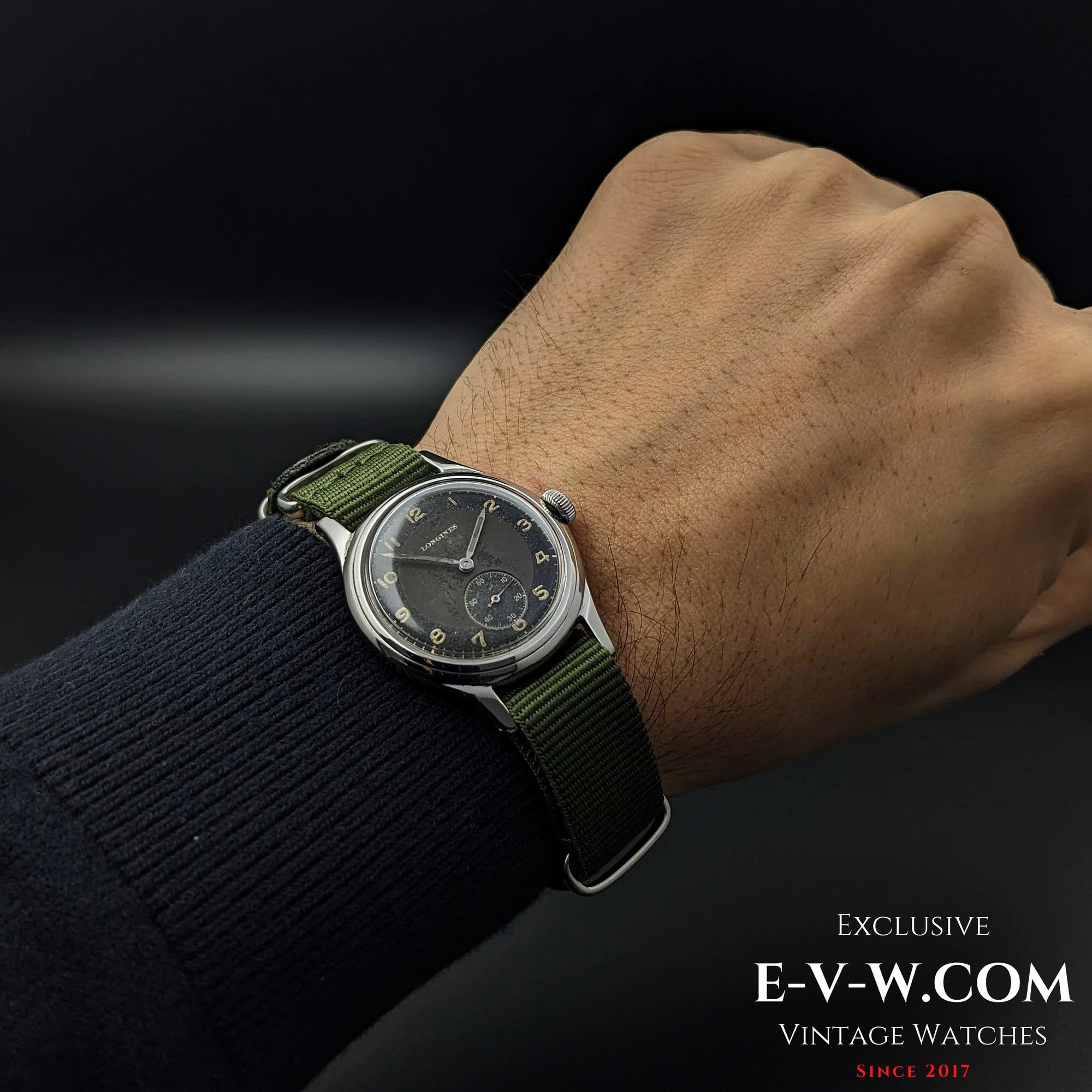 Reloj Longines WWII Bull's Eye Vintage 1944 Type como calibre 23.M de la RAF / Archivos Longines