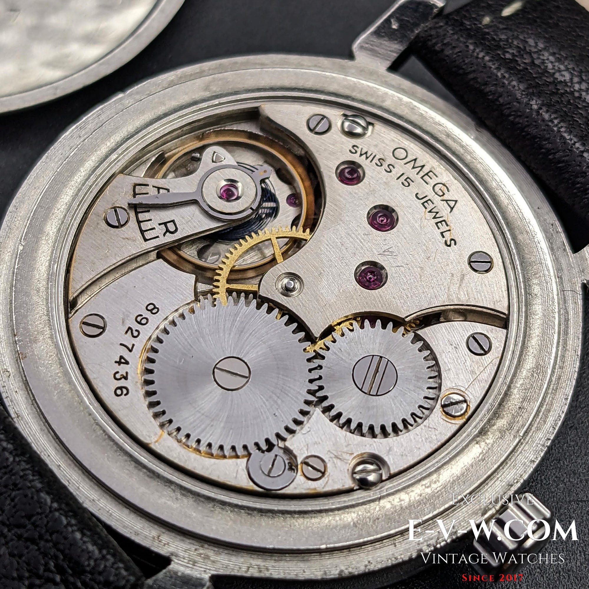 Omega Rare / Cal. 26.5 SOB T2 / Art Déco / Cadran Secteur Noir / Vintage 1935