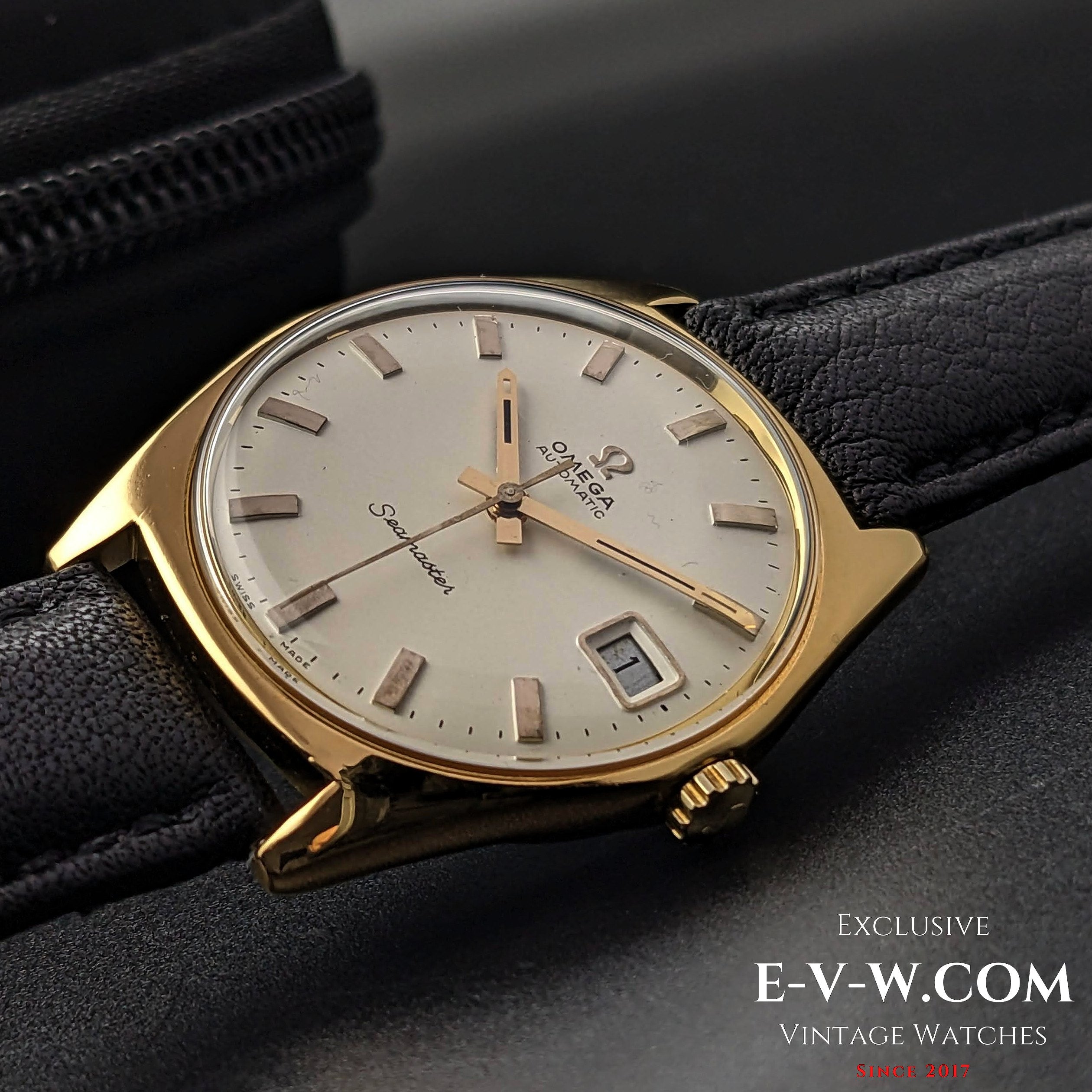 Omega Seamaster Automatic Gold Plaque / Ref 166.041 / cal.565 / Vintag –  Exclusive Vintage Swiss Watches