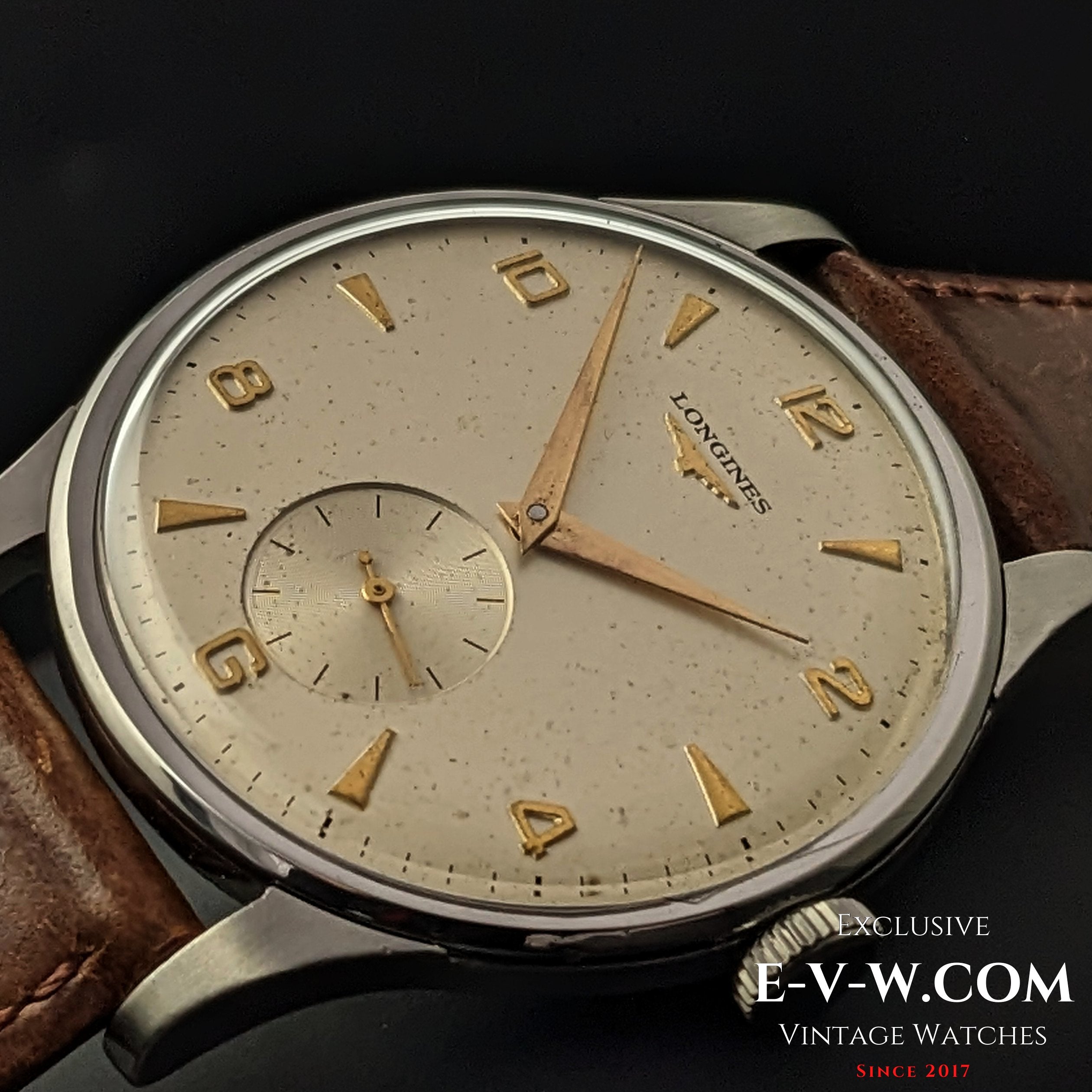 Longines Jumbo Oversized 37 5 mm Cal 12.682 Ref. 49 14 Vintage 1955 Exclusive Vintage Swiss Watches