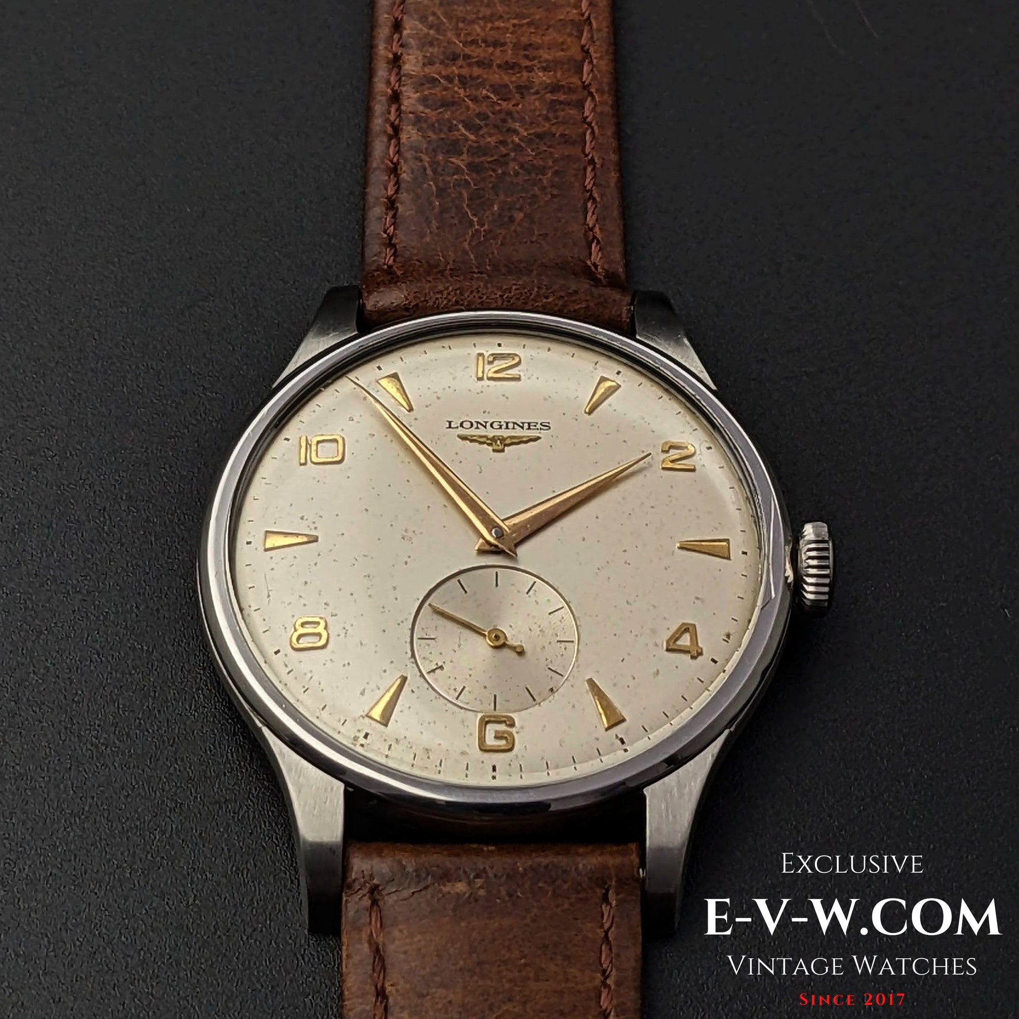Longines Jumbo Oversized 37,5 mm / Calibre 12.68Z / Ref. 4914 / Vintage 1955 / Extracto de los Archivos Longines