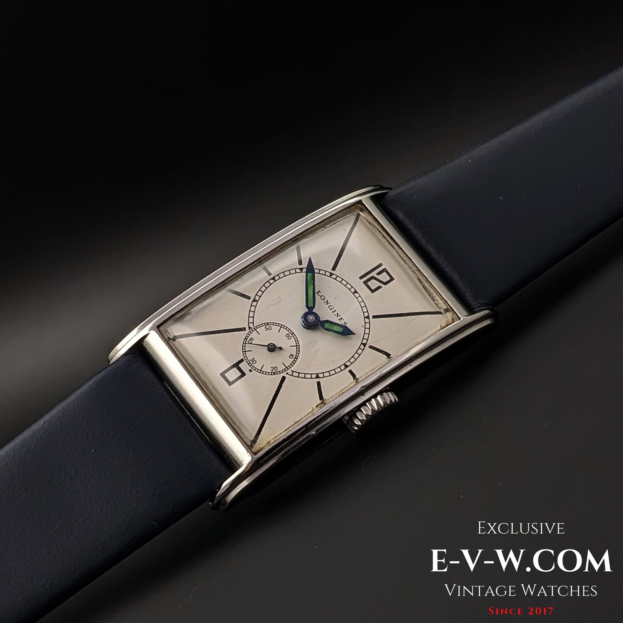 Longines Art Deco, sehr selten / Archivauszug von Longines / Kal. 20.28 / Ref. 3073 / Jahrgang 1937