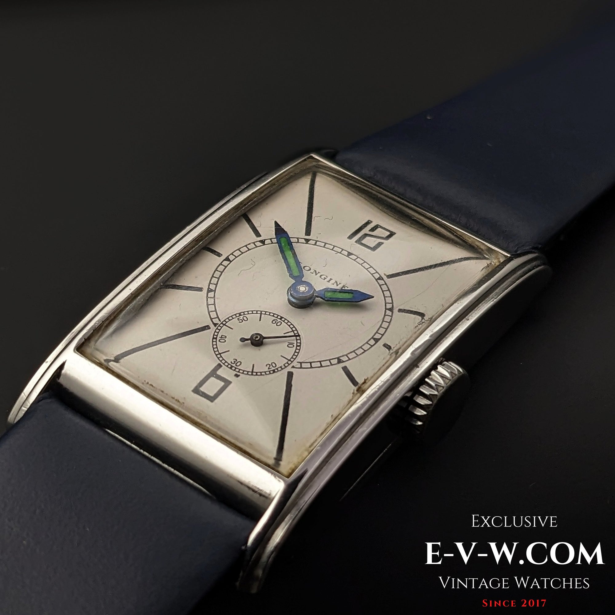 Longines Art Deco, sehr selten / Archivauszug von Longines / Kal. 20.28 / Ref. 3073 / Jahrgang 1937