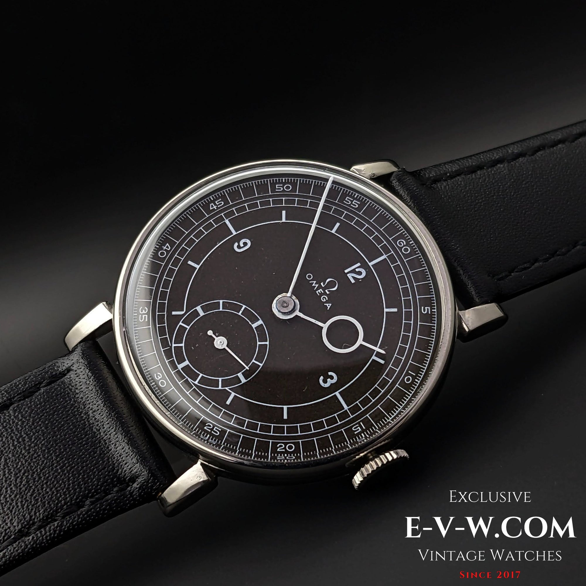 Omega Black Sector Dial / Pontifex Hands / cal.26.5 / Vintage 1935