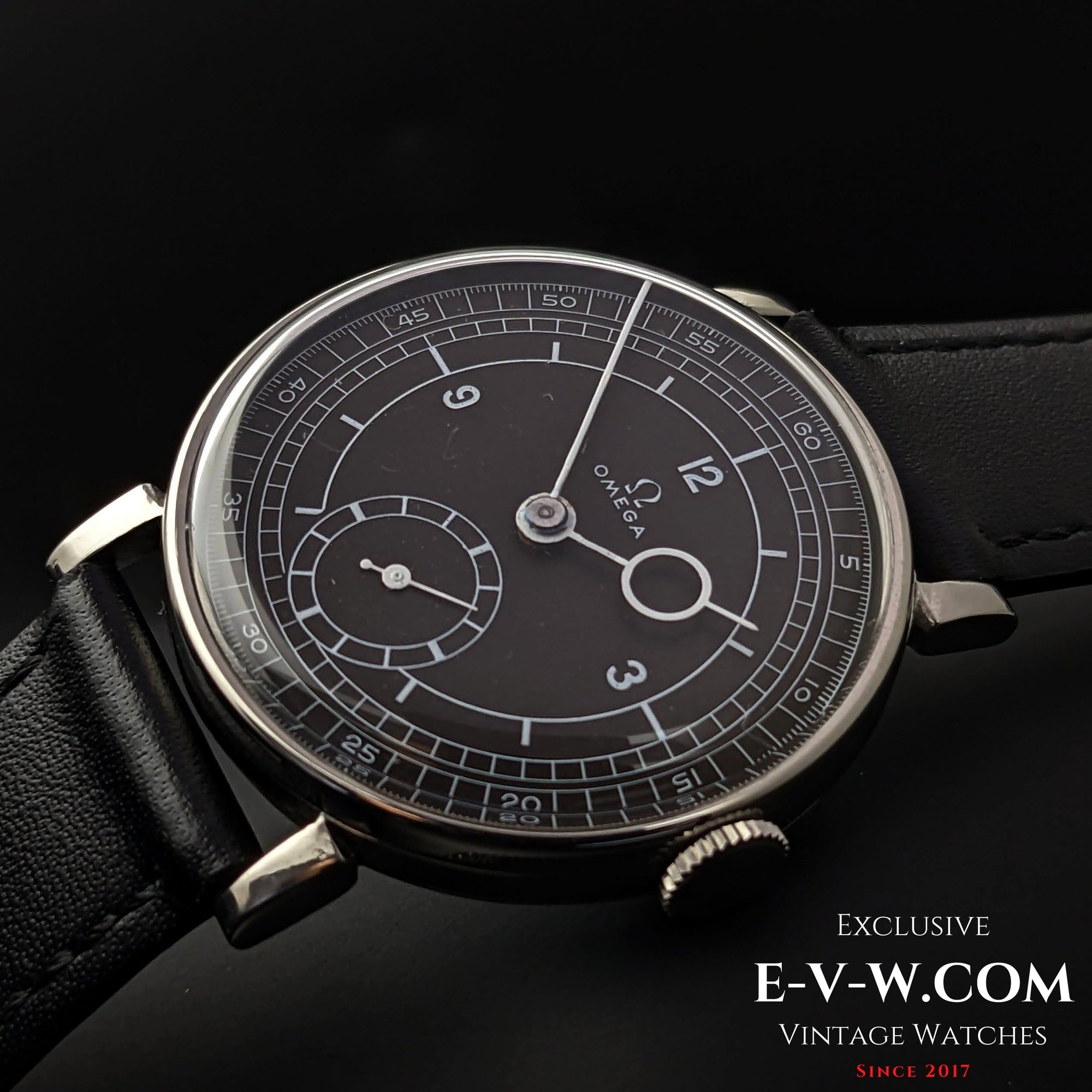 Omega Black Sector Dial / Pontifex Hands / cal.26.5 / Vintage 1935