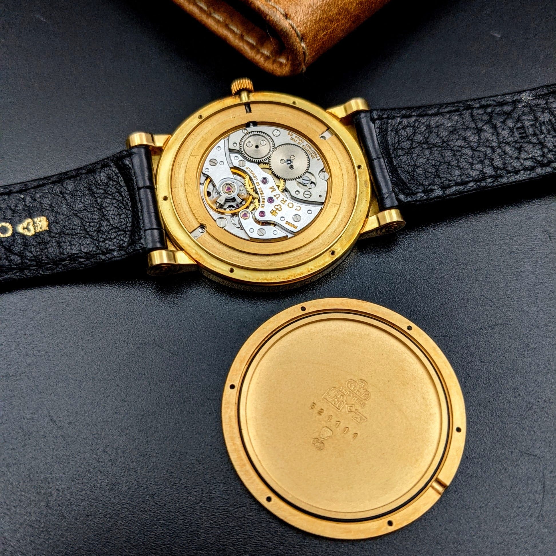 Corum 18k Gold 55.610.56 Limited Exclusive Vintage Swiss Watches