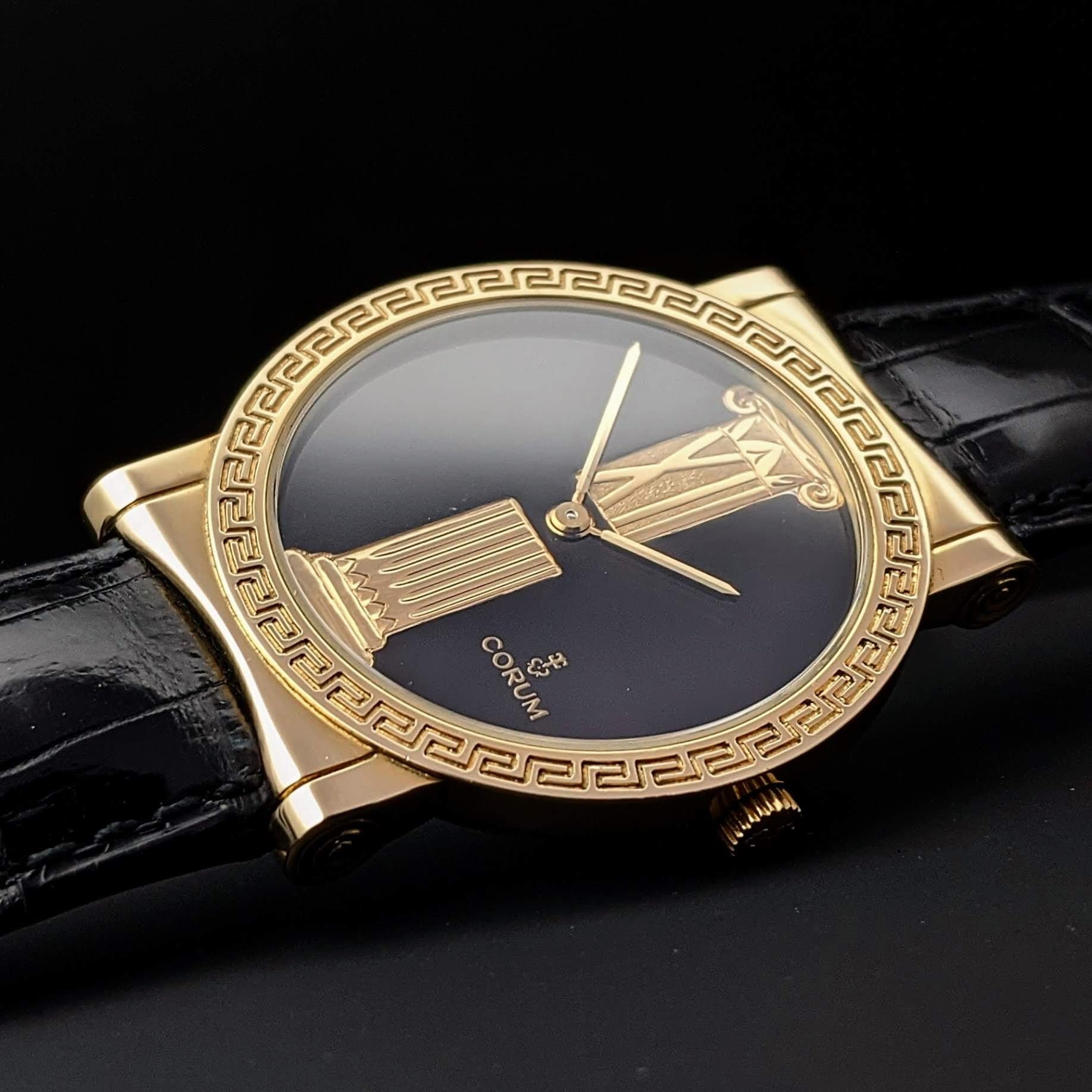 Corum 18k gold watch sale