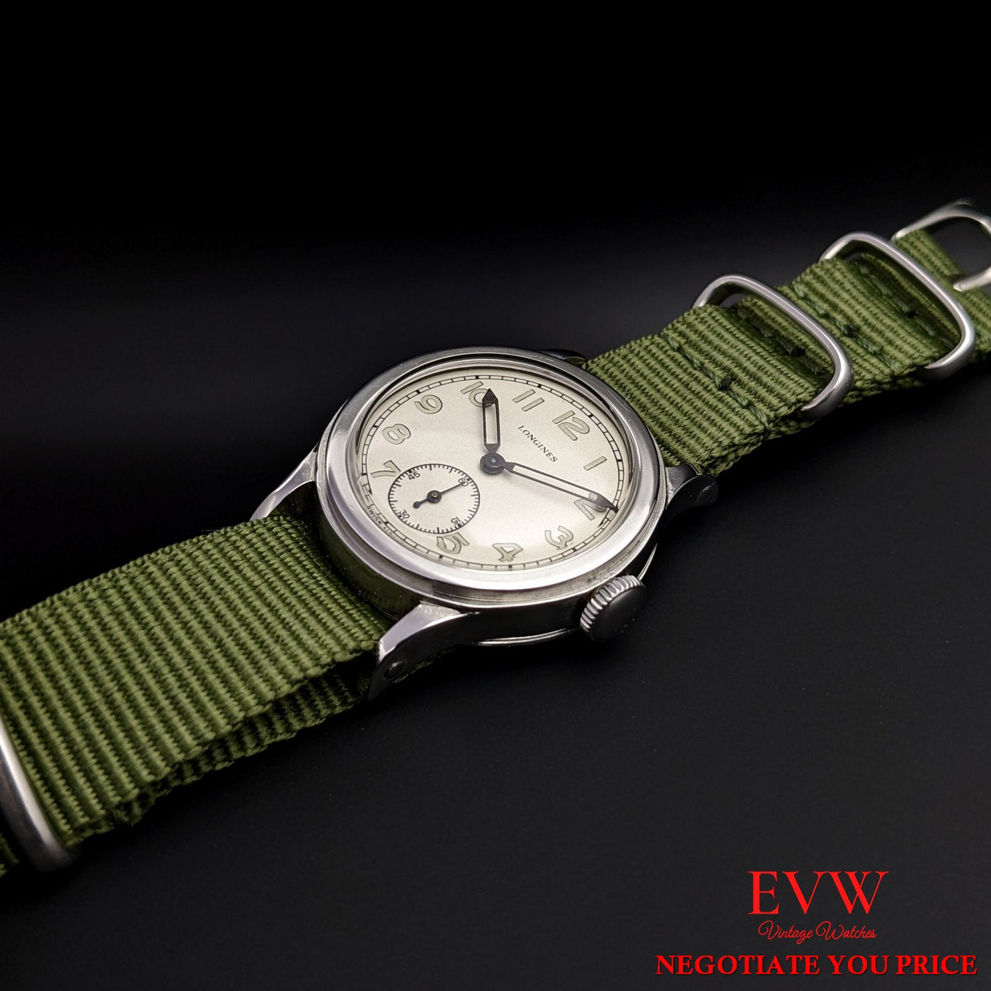Wristwatch Longines Military WWII cal.10.68Z_Wristwatch Longines Military WWII cal.10.68Z_