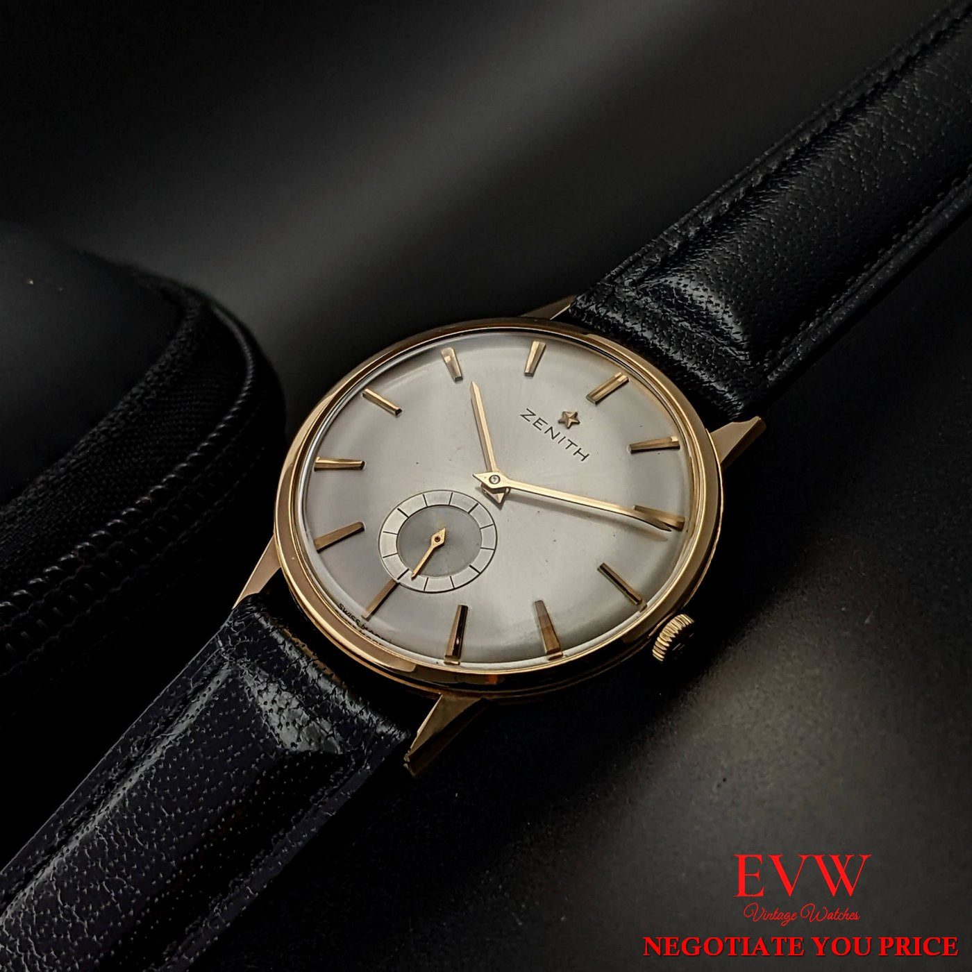 Wristwatch Zenith 18k Gold vintage 1960s