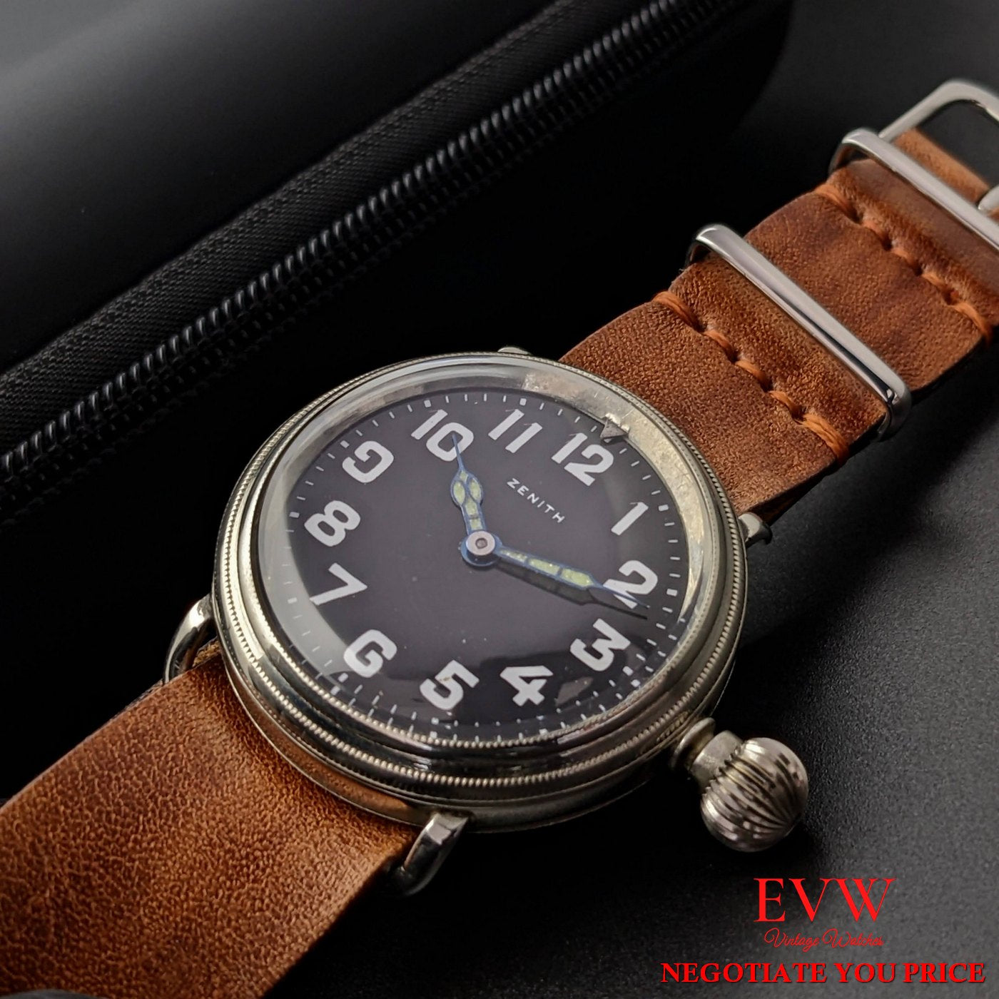 Vintage zenith pilot on sale watch