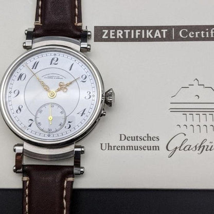 A. Lange & Söhne DUF "Deutsche Uhrenfabrikation" Glashutte  Antique 1916 Marriage Watch