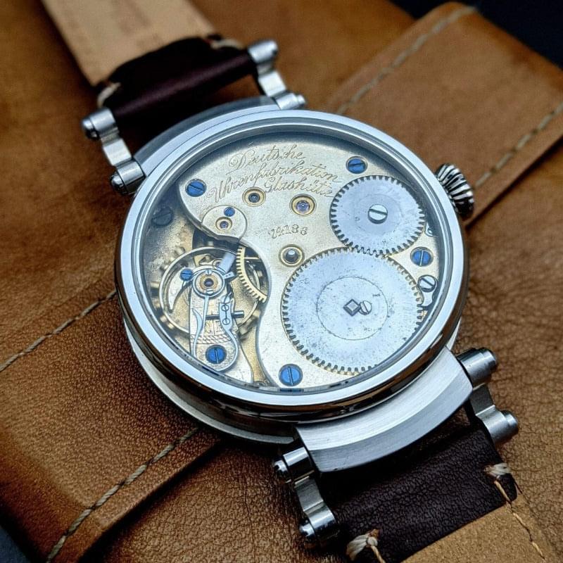 A. Lange & Söhne DUF "Deutsche Uhrenfabrikation" Glashütte Antike 1916 Hochzeit Uhr