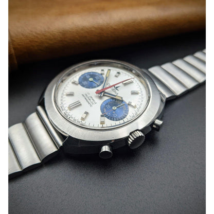 Dugena Racing Chronograph Incablock Antimagnetic Vintage Watch 1980's
