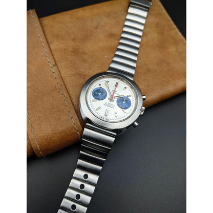 Dugena Racing Chronograph Incablock Antimagnetic Vintage Watch 1980's