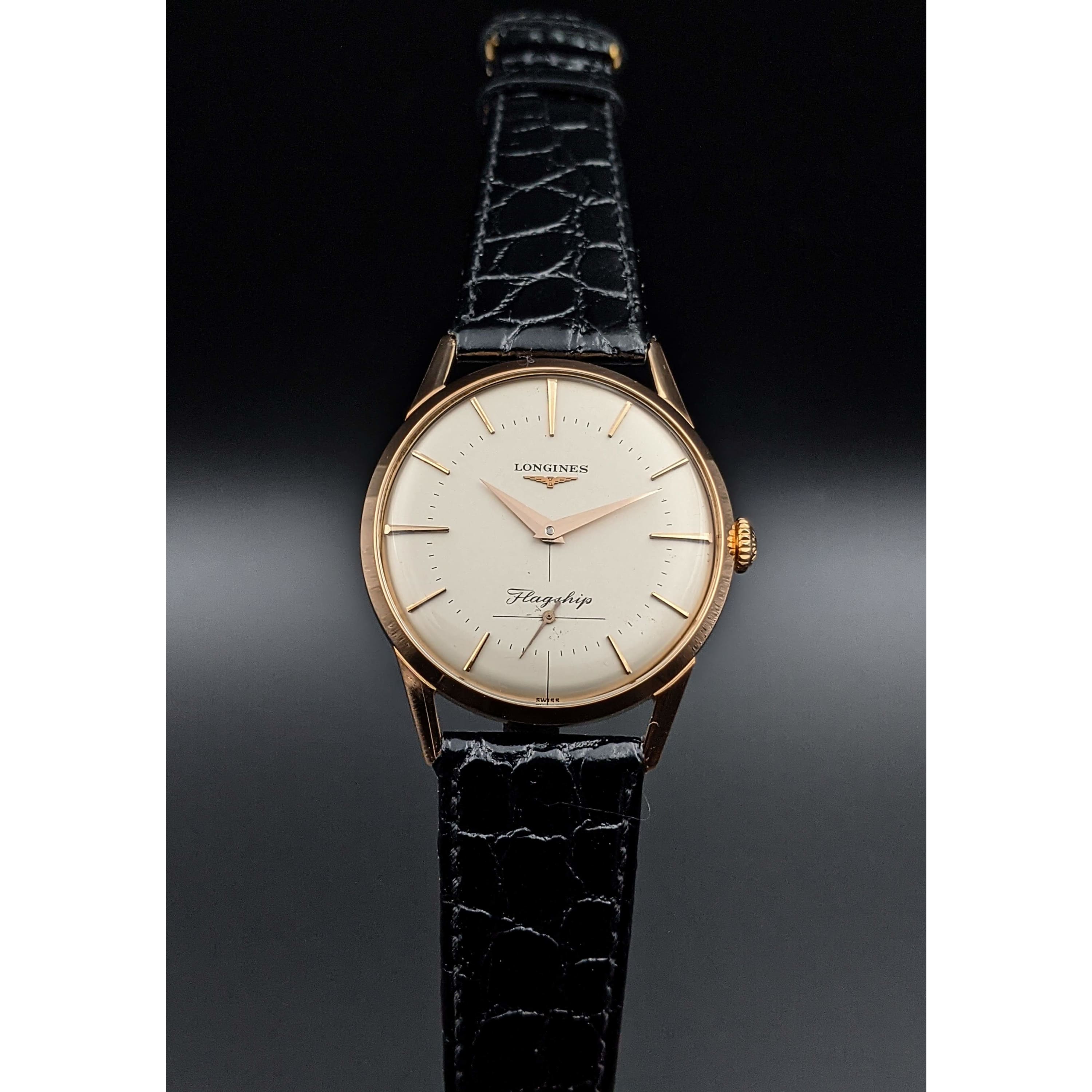 Longines Flagship 18K Gold Ref 401 Exclusive Vintage Swiss Watches