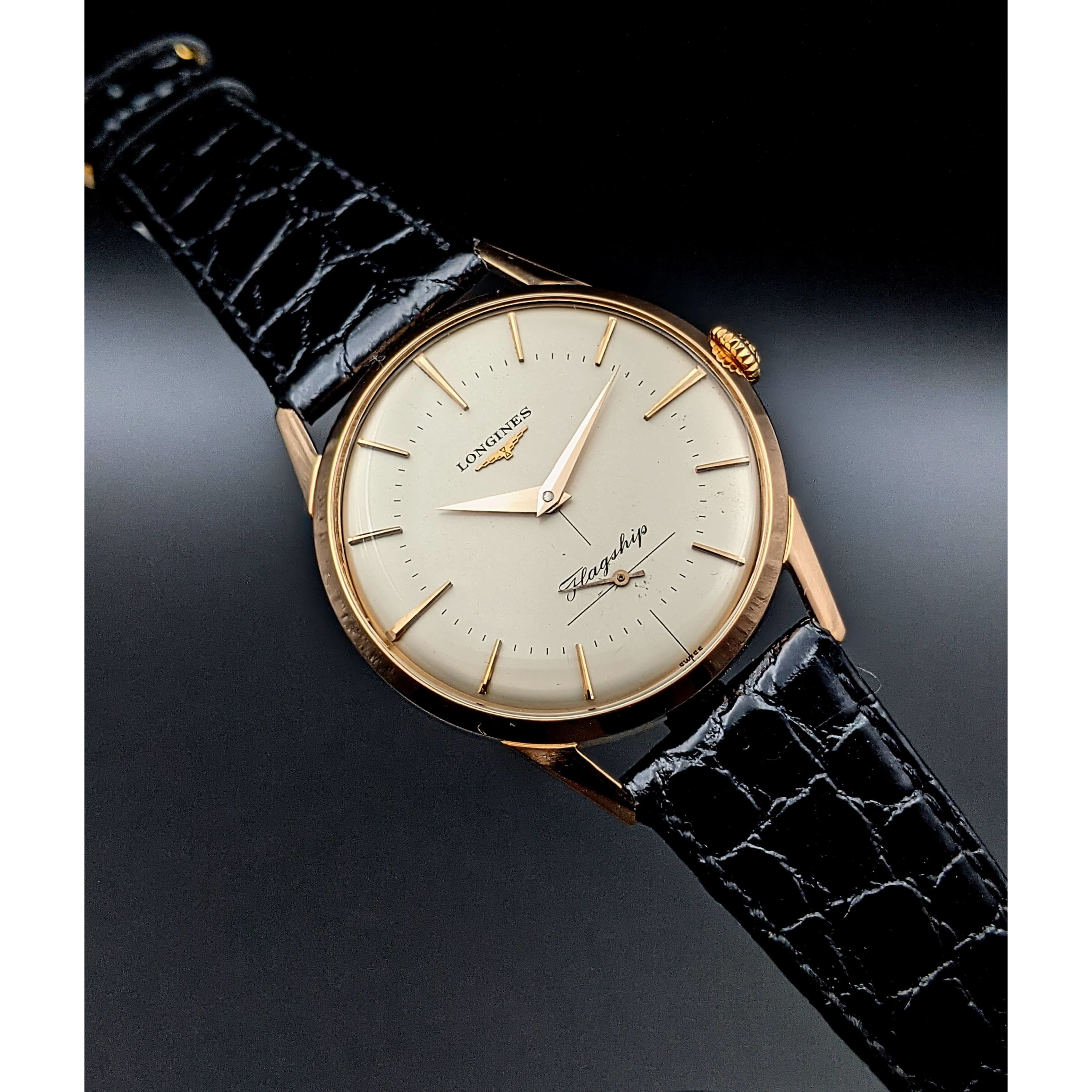 Longines Flagship 18K Gold Ref 401 Exclusive Vintage Swiss Watches