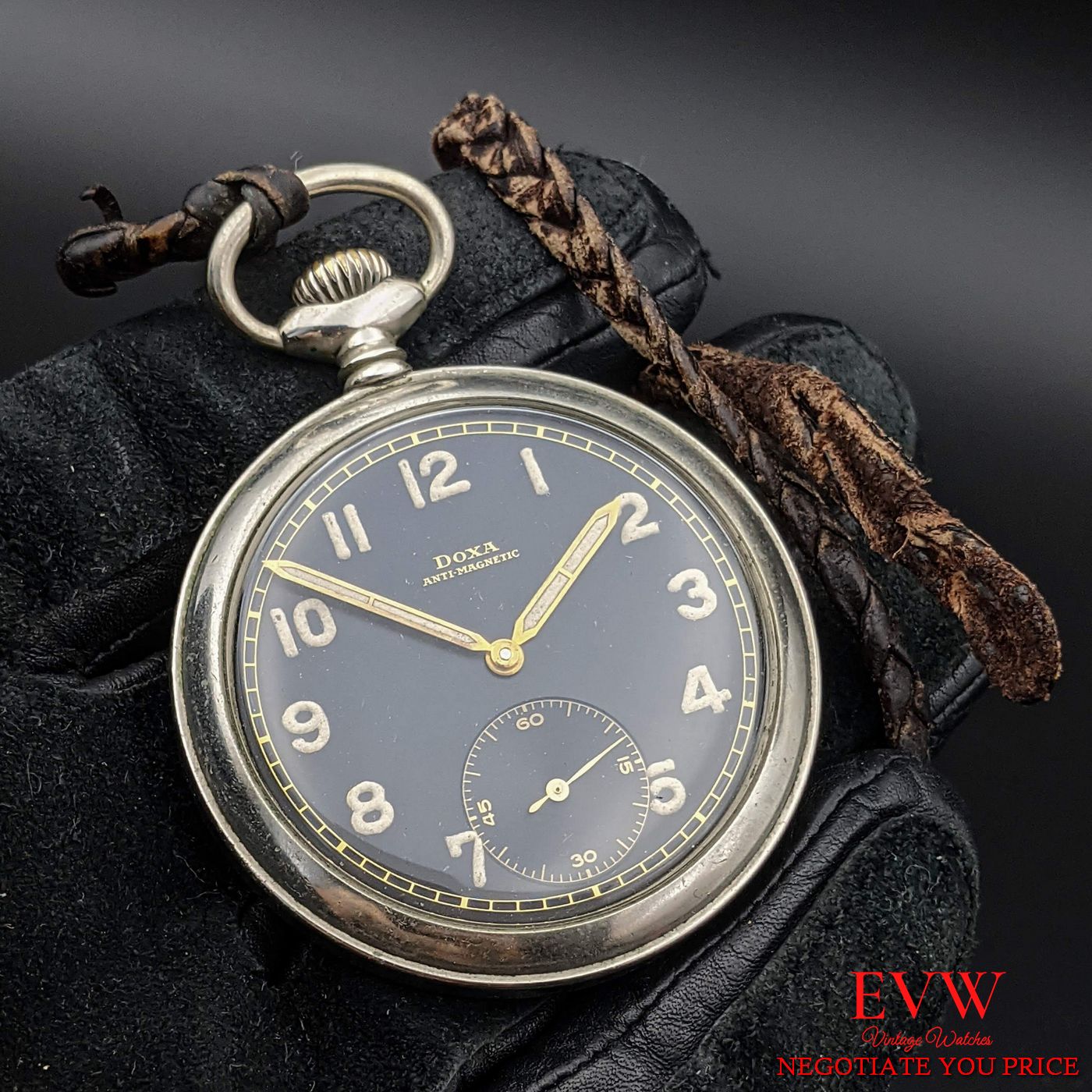 Antimagnetic pocket outlet watch