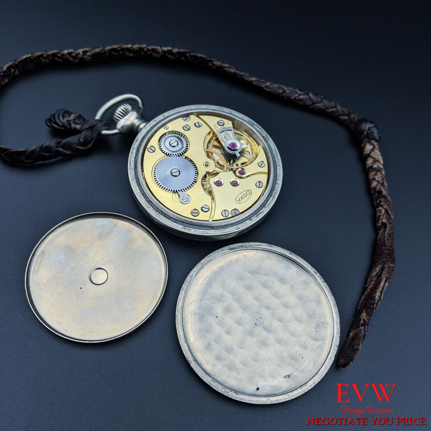 Miltary Pocket Watch Doxa Anti-Magnetic WWII / 18-1/2 CAL '1'