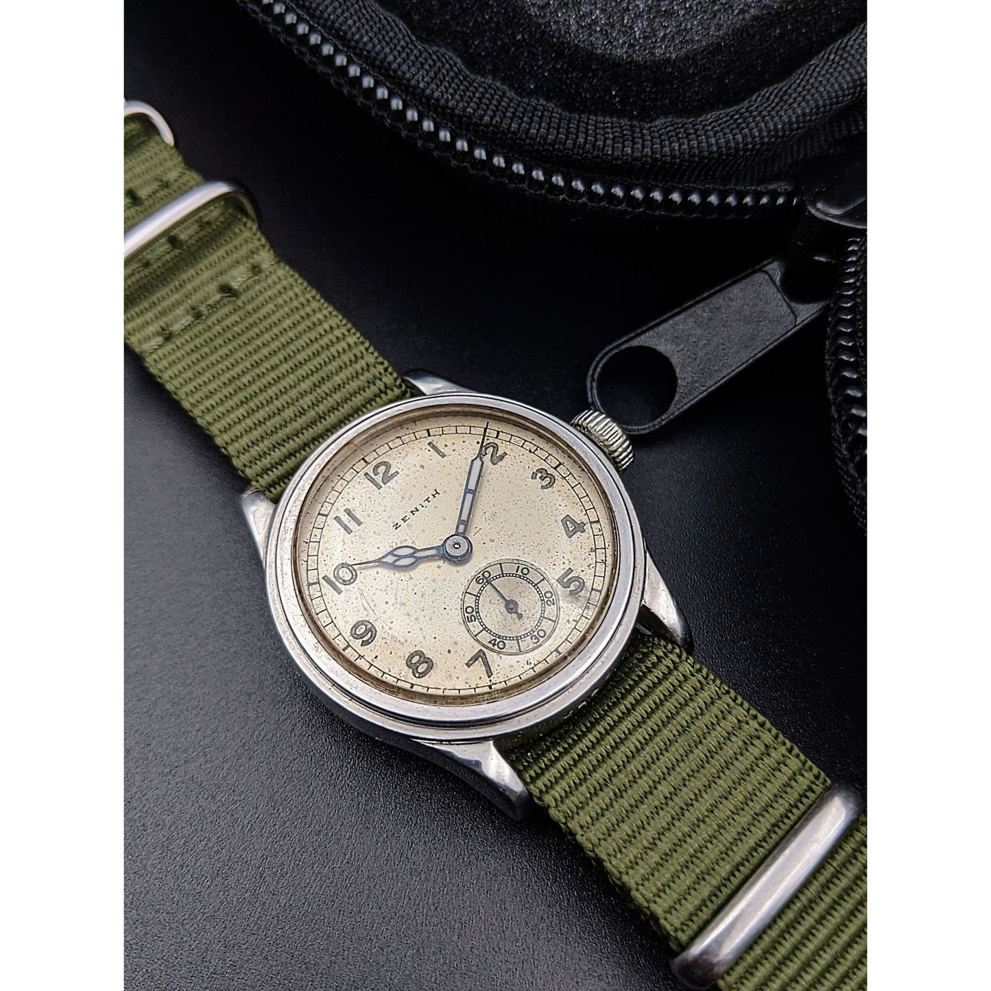 Rare Zenith WWII Type Watch as RAF/ Vintage 1941 / cal.106/ Serviced - E-V-W.com