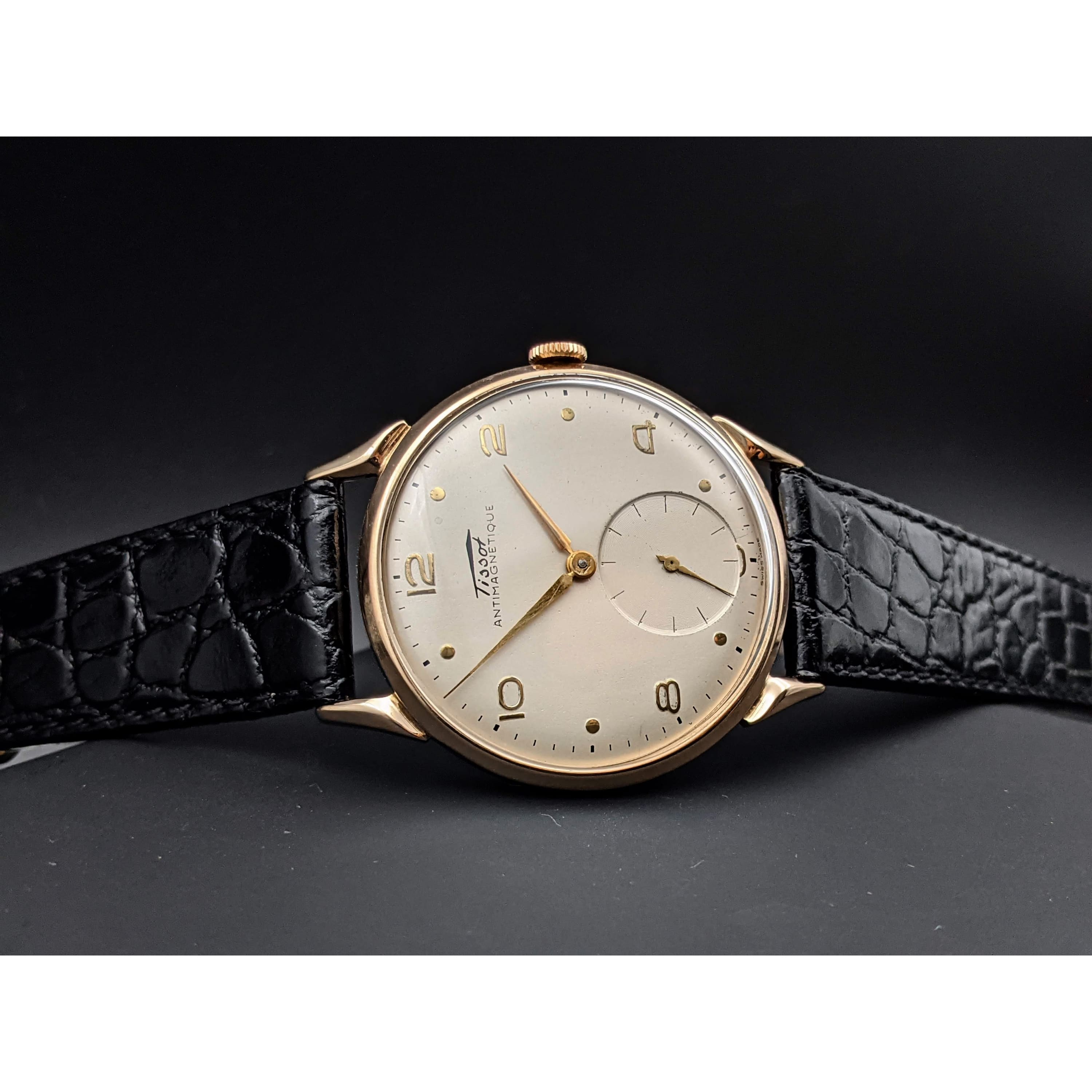 Tissot Antimagnetique 14k Gold Exclusive Vintage Swiss Watches