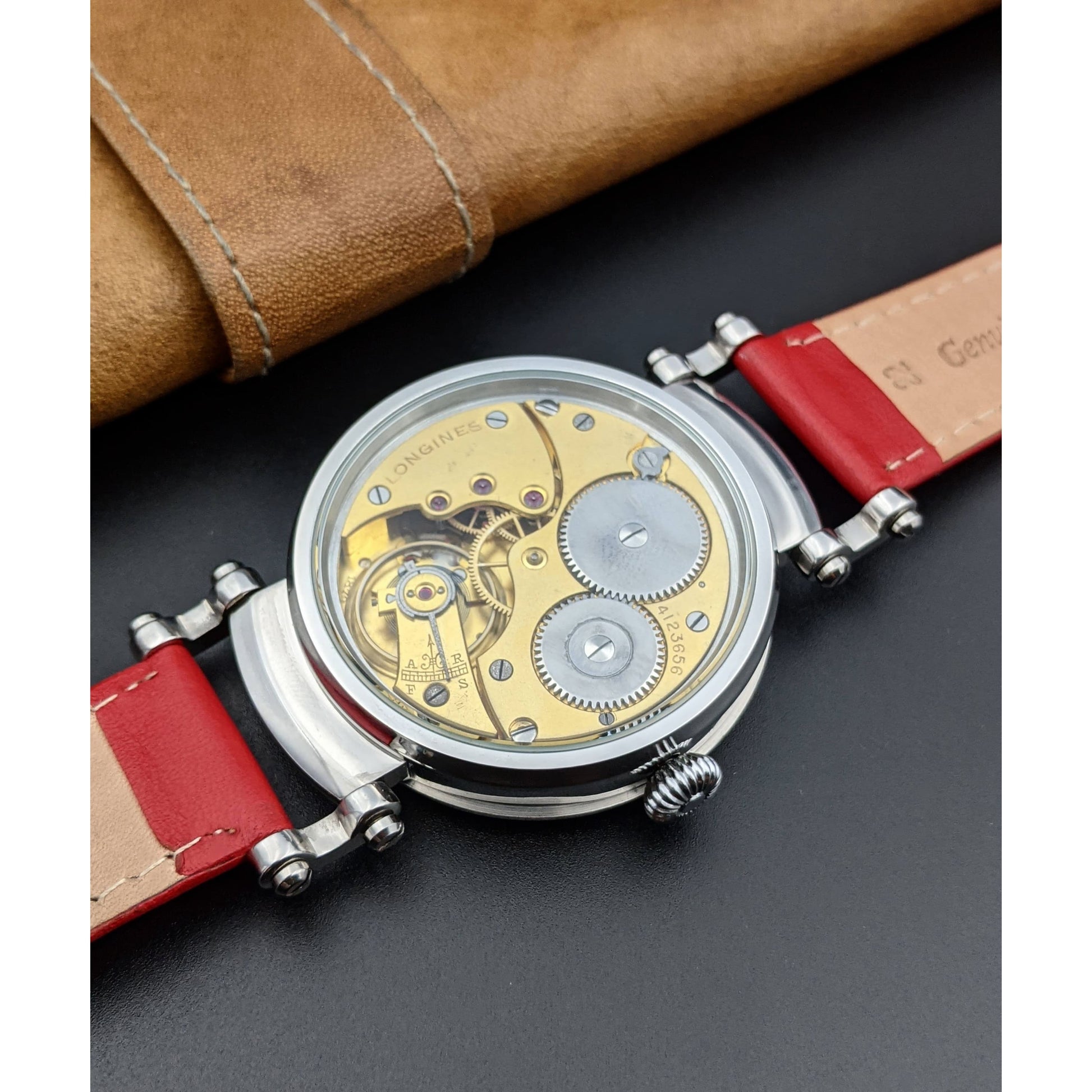 Unique beautiful Antique Longines pocket watch movement 
