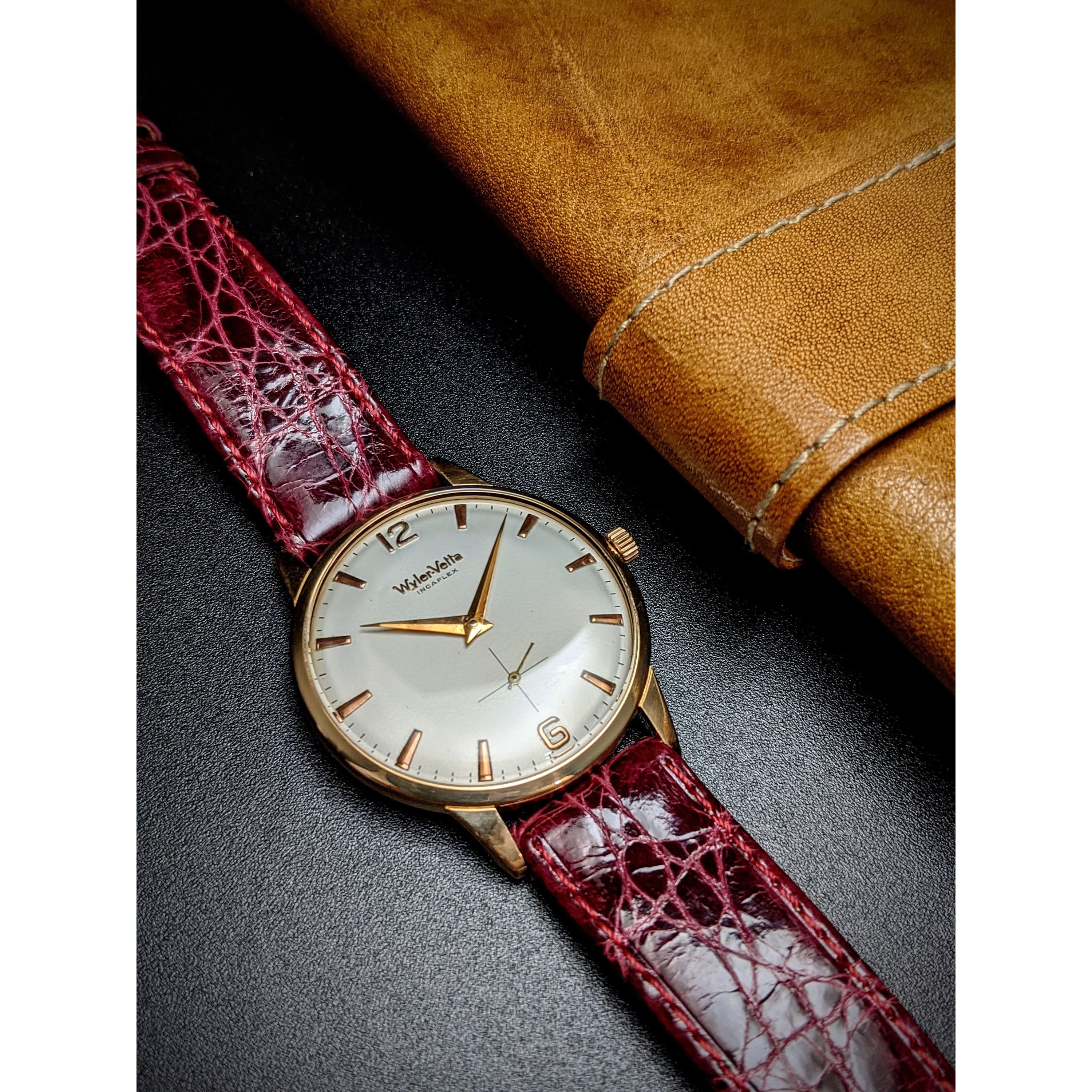 男士Wyler Vetta INCAFLEX 18k 金– Exclusive Vintage Watches Investment